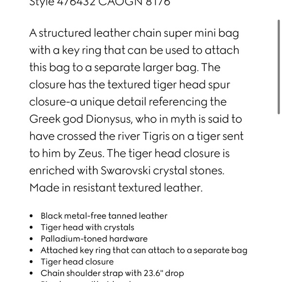 Gucci DIONYSUS LEATHER SUPER MINI BAG - Picture 4 of 10